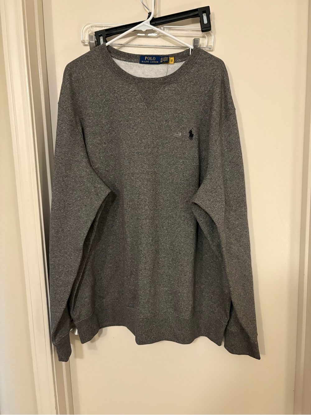 Ralph Lauren Men's Heather Gray Crewneck Sweatshirt